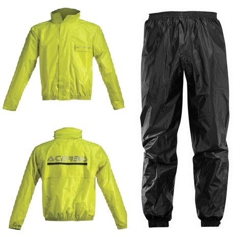 TRAJE DE LLUVIA ACERBIS LOGO 2 PIEZAS NEGRO/AMARILLO XS